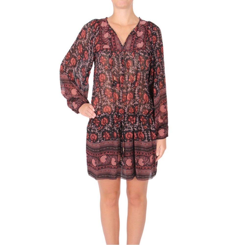 Ulla Johnson Silk Aida Dress in Dark Floral - Picture 5 of 12